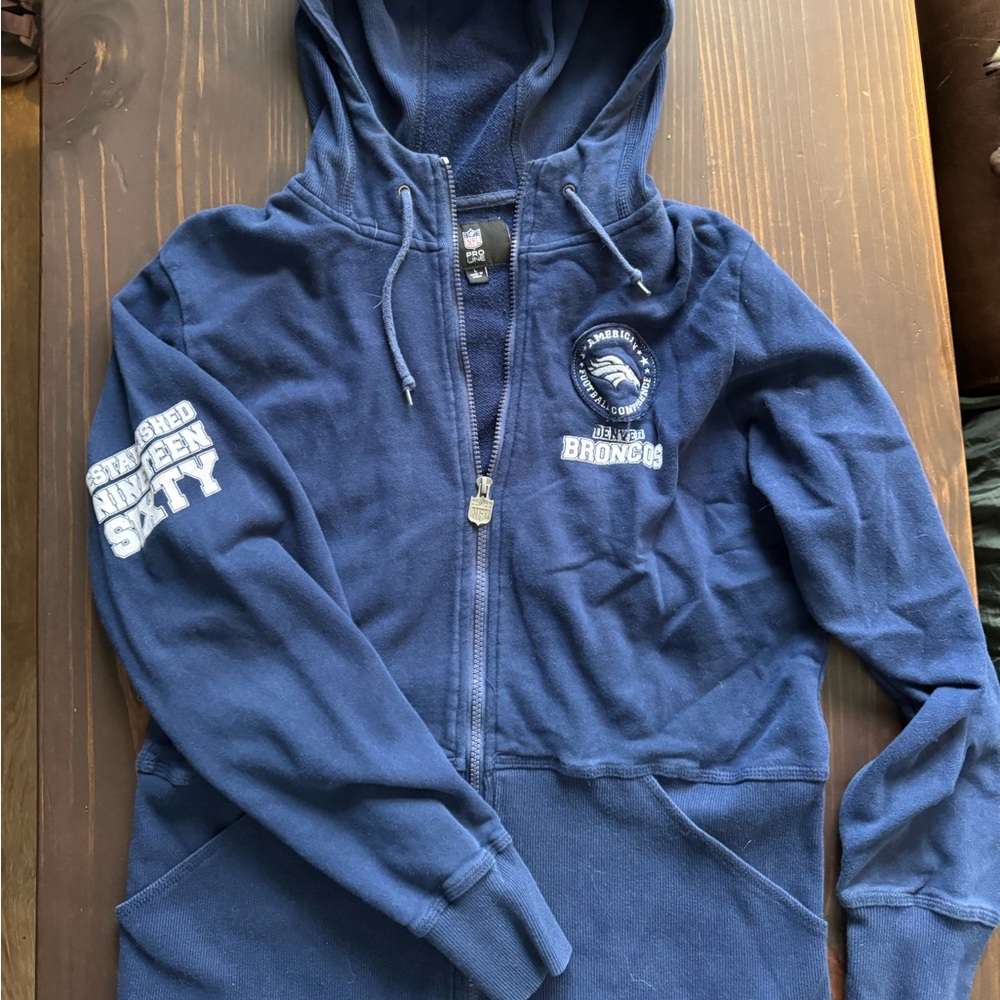NFL Pro Line Denver Broncos Women's hoody’s Zip Up Size L BUNDLE 2/$20